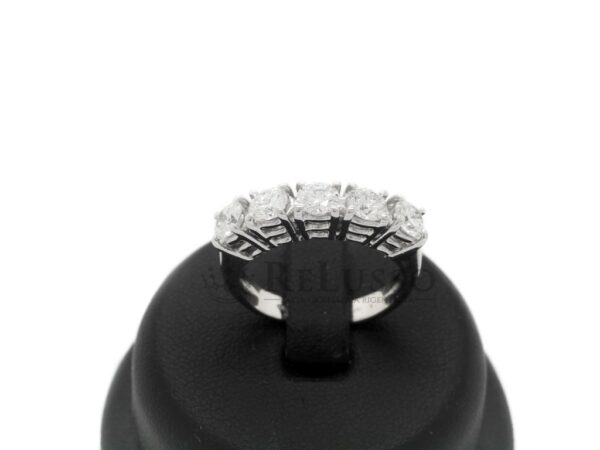 Anello Riviera con 5 diamanti per 1,00ct, Colore H-I. foto13