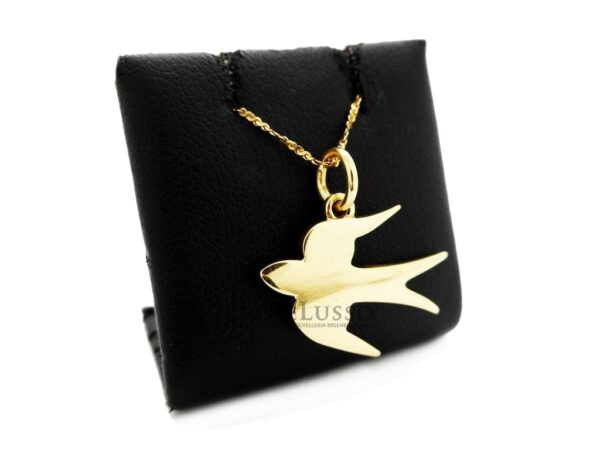 Charm Dodo Rondine da 1gr. in oro giallo 18kt foto1