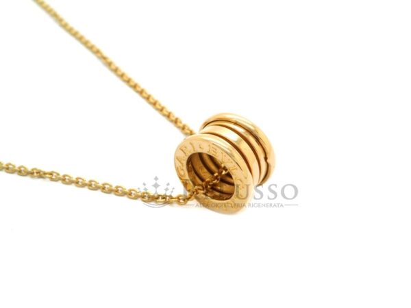 Collana Bulgari B.Zero1 con pendente tondo in oro giallo foto10