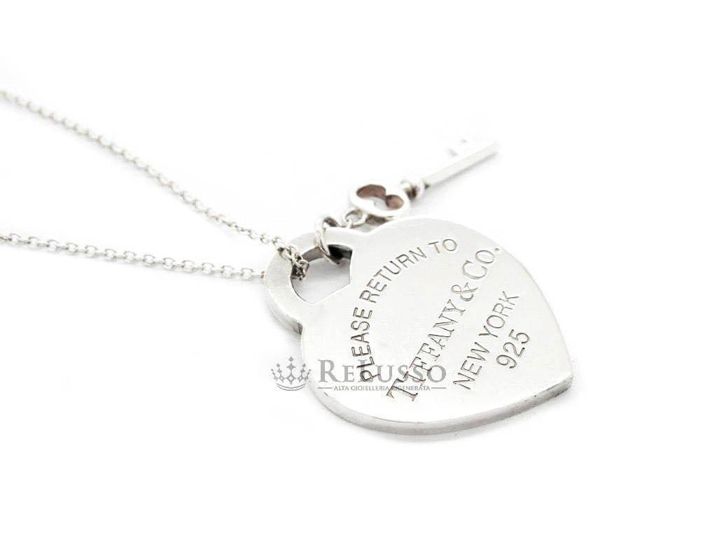 Pendente con ciondolo a cuore Return to Tiffany™ e chiave in argento foto10