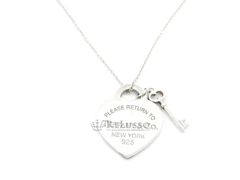Pendente con ciondolo a cuore Return to Tiffany™ e chiave in argento foto13