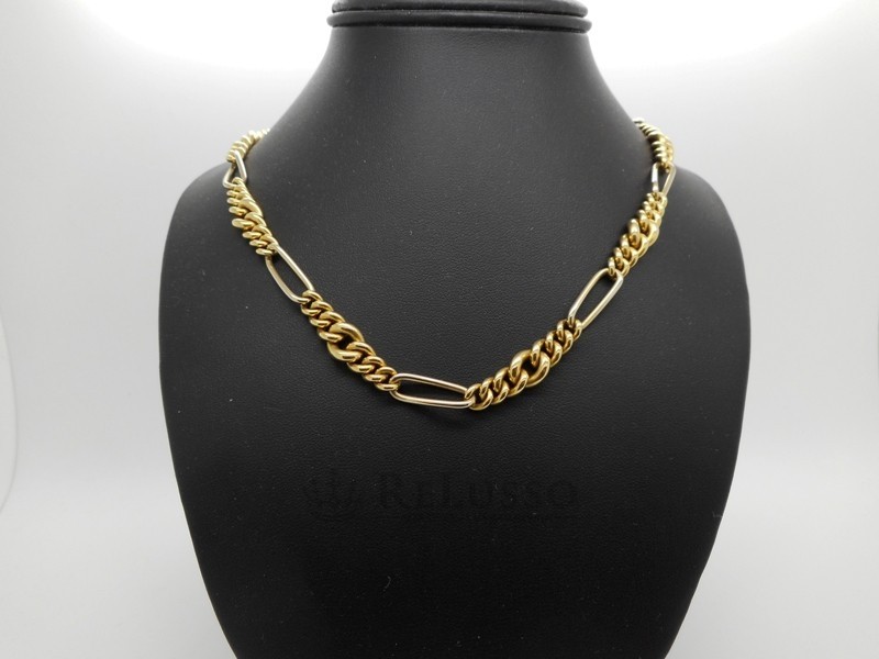 Catena Pomellato maglia figaro in oro giallo 18kt foto2