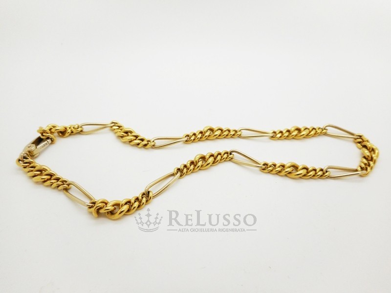 Catena Pomellato maglia figaro in oro giallo 18kt foto5