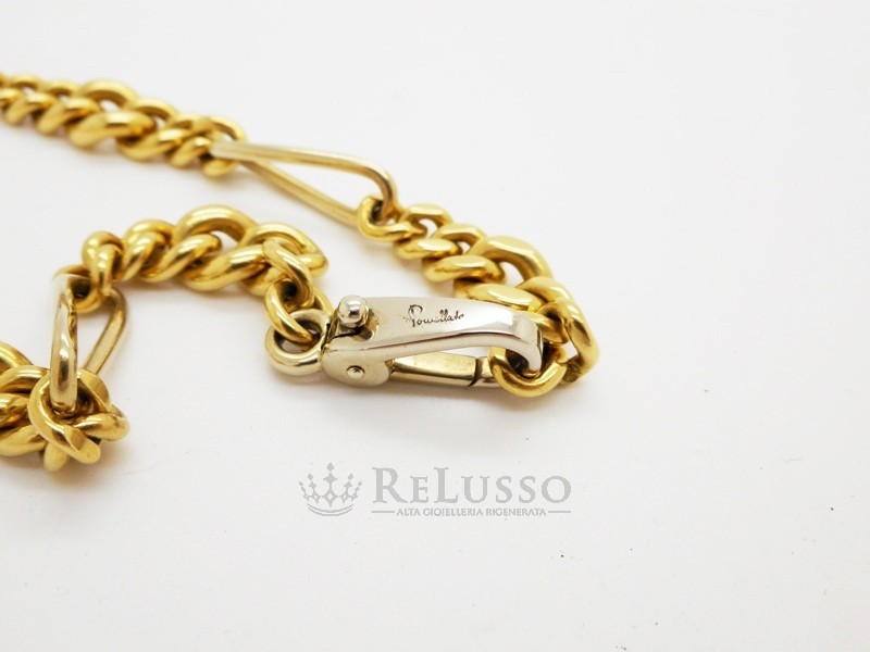 Catena Pomellato maglia figaro in oro giallo 18kt foto6