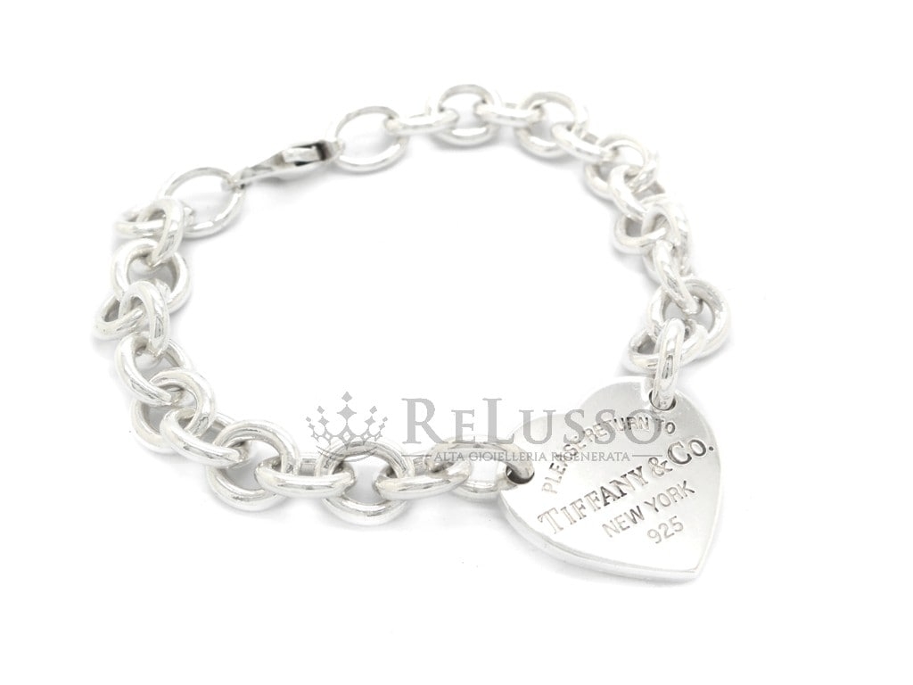 Bracciale Tiffany Heart Tag Collezione Return to Tiffany™ in argento foto3