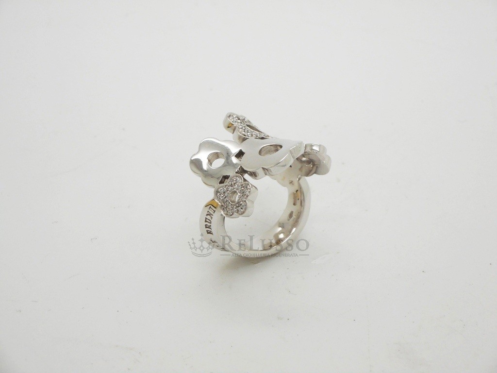 Anello Pasquale Bruni collezione Fiori in oro bianco e diamanti foto5