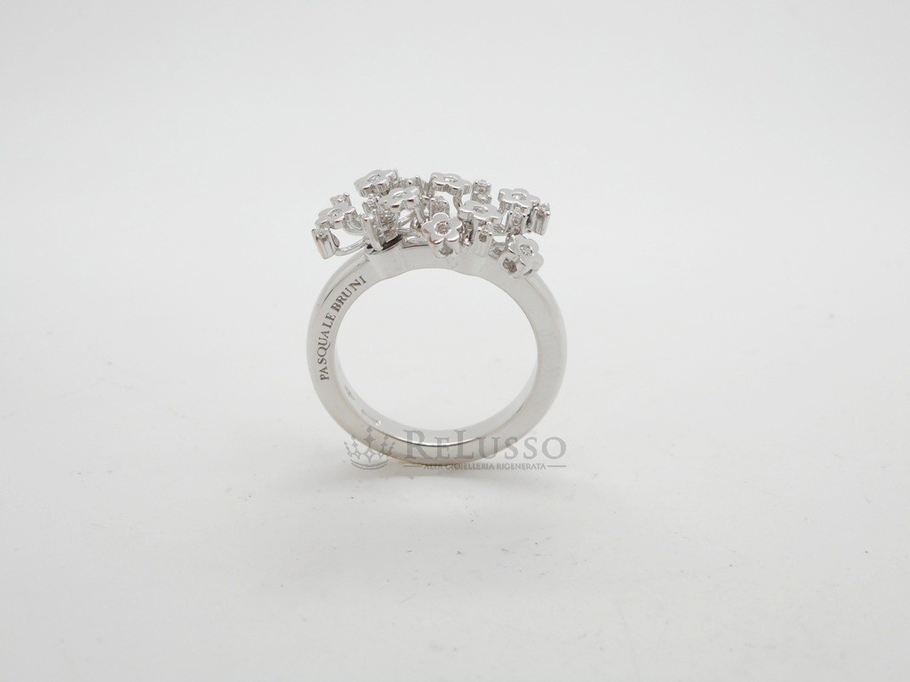 Anello Pasquale Bruni collezione Prato Fiorito in oro bianco e diamanti foto6