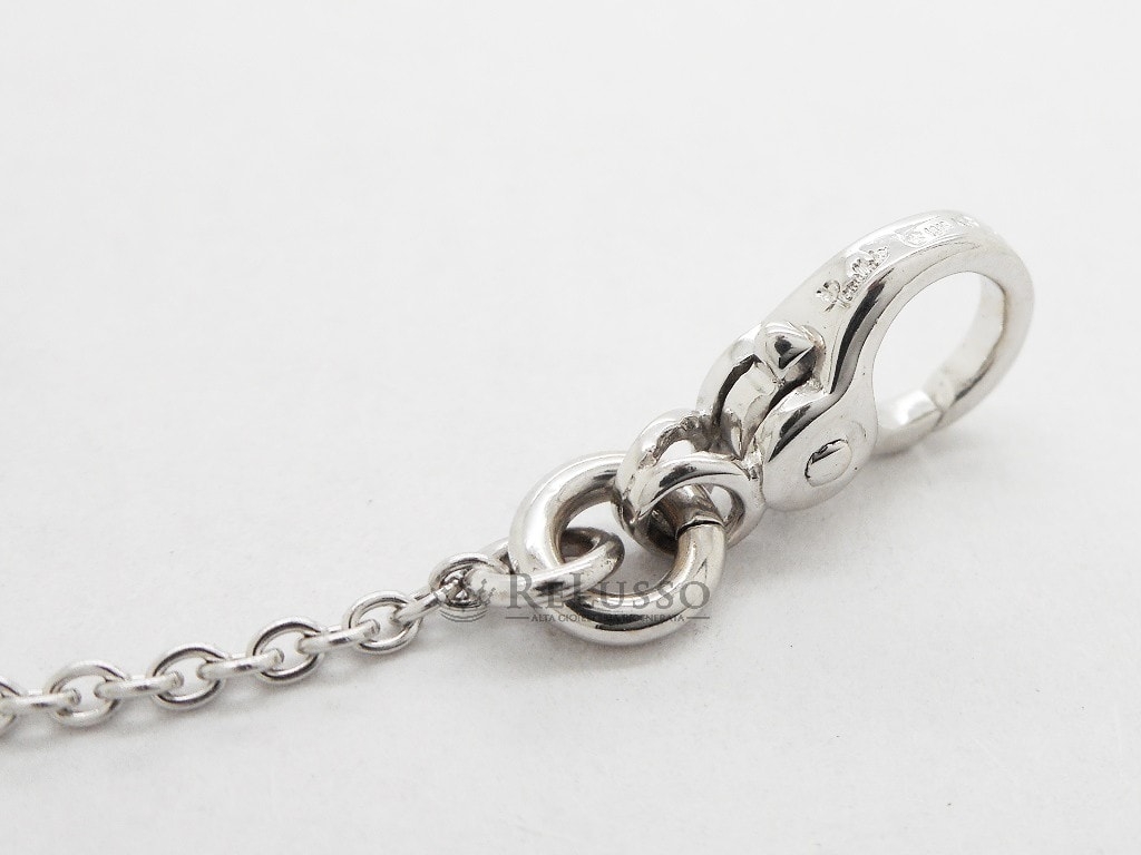 Collana con pendente Pomellato Capri con Turchese e diamanti in oro bianco foto7