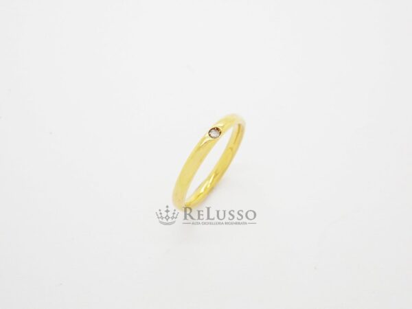 Anello Pomellato Lucciole in oro giallo con diamante foto4
