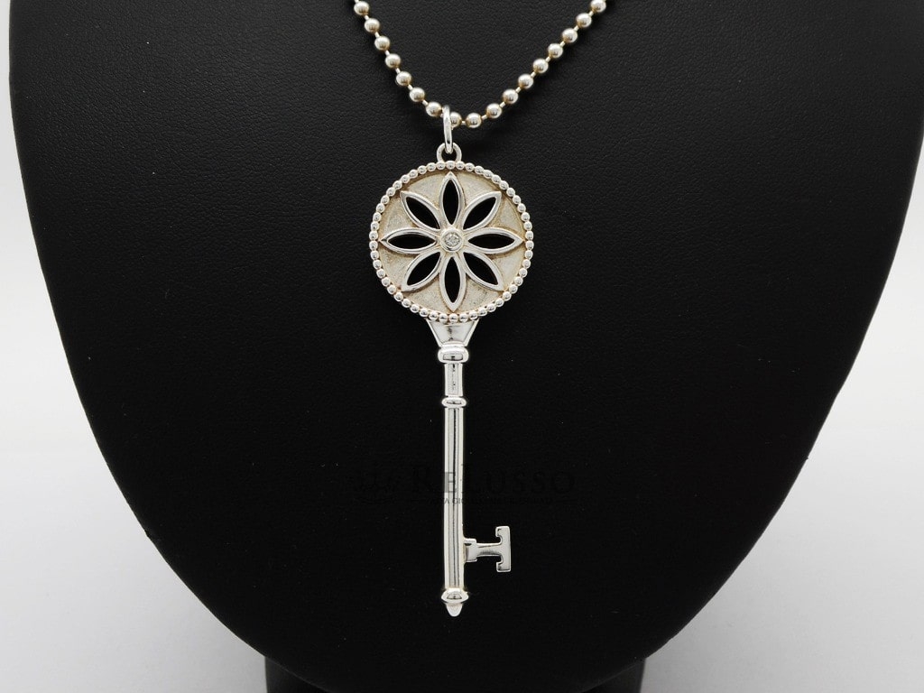 Chiave Tiffany modello Daisy collezione Tiffany Keys in argento e diamante foto4