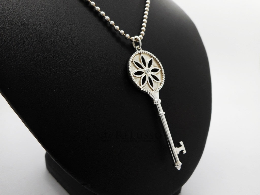 Chiave Tiffany modello Daisy collezione Tiffany Keys in argento e diamante foto3