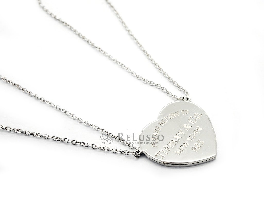 Collana Tiffany con ciondolo a cuore Return to Tiffany™ in argento, medio. foto2