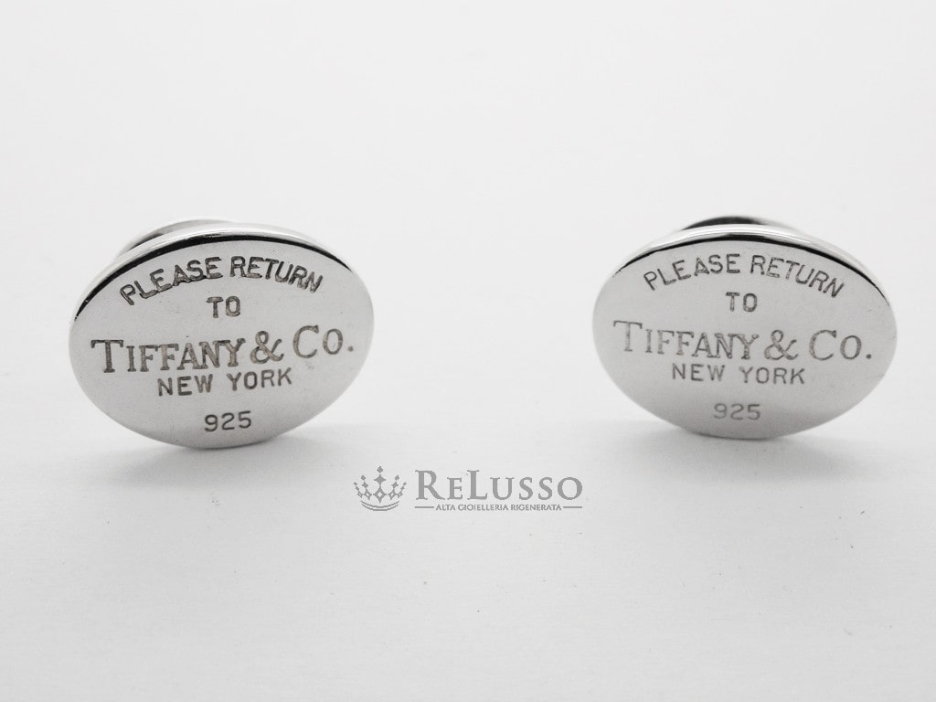 Gemelli Tiffany & Co. ovali collezione Return to Tiffany™ in argento foto3