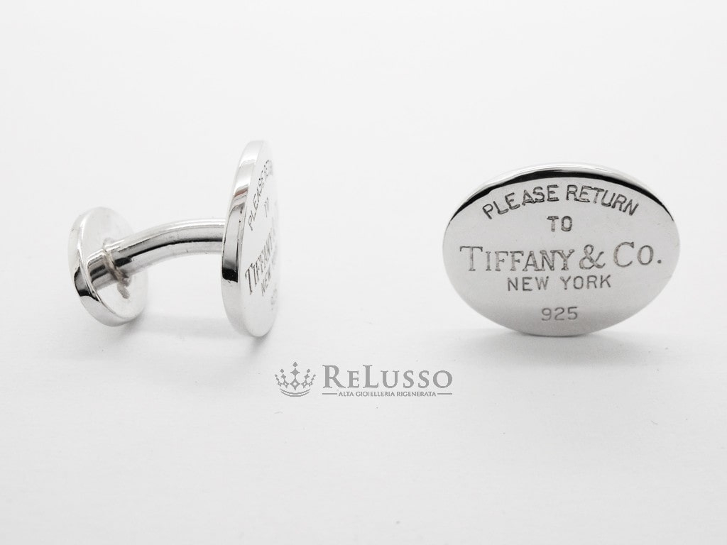 Gemelli Tiffany & Co. ovali collezione Return to Tiffany™ in argento foto4