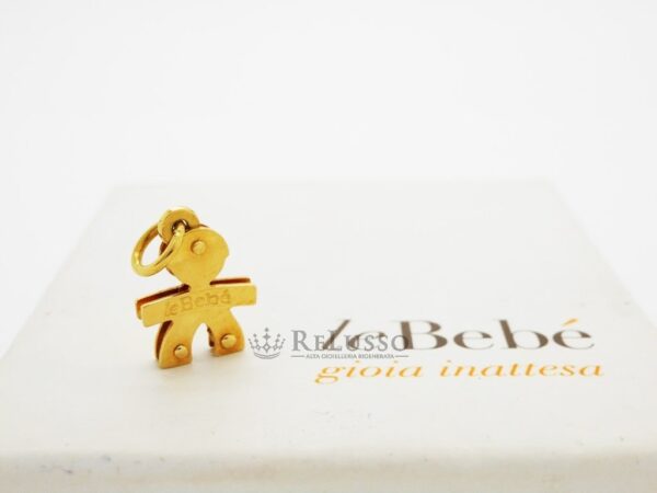 Ciondolo LeBebé bimbo mini in oro giallo 18kt foto2