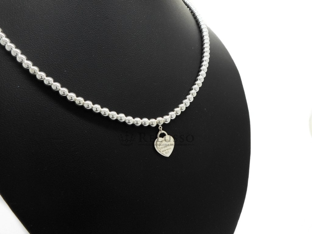Collana Tiffany & co Bead in argento e cuore Return to Tiffany™ smaltato Tiffany Blue® foto2