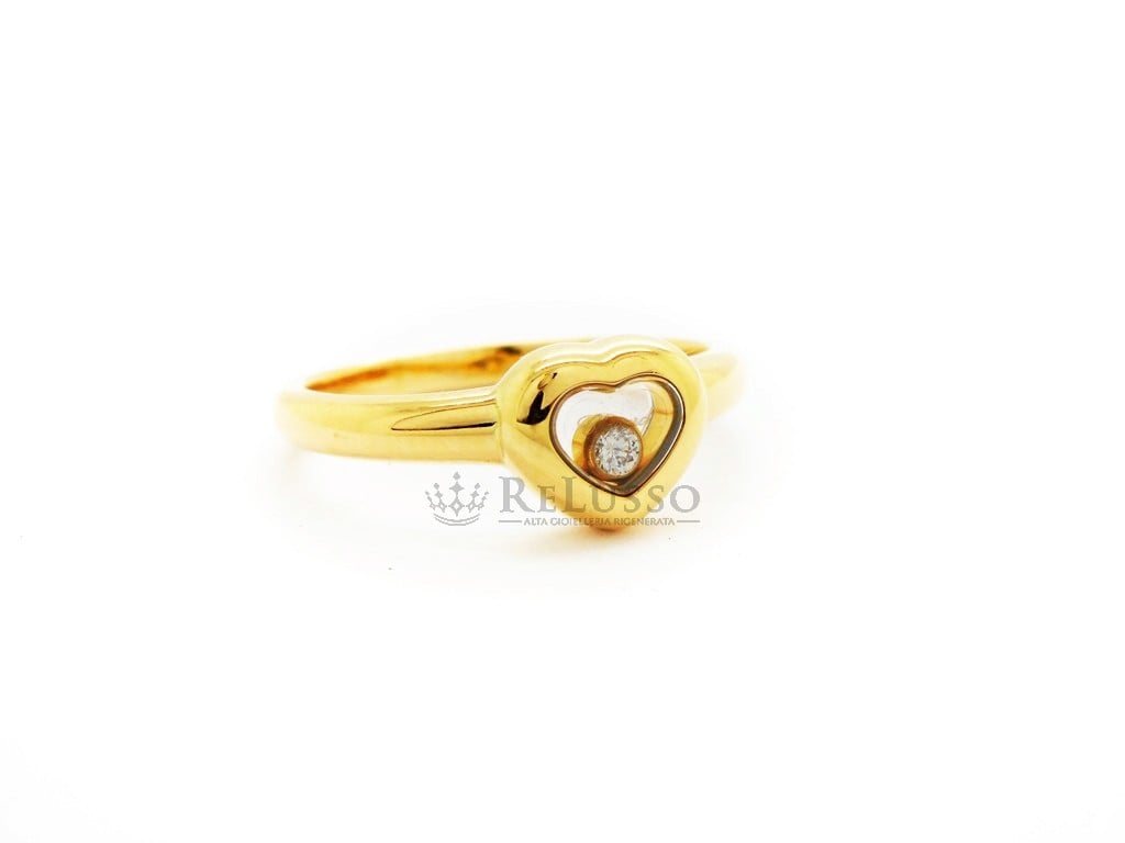 Anello Chopard collezione Happy Diamonds Icon in oro giallo e diamante foto5