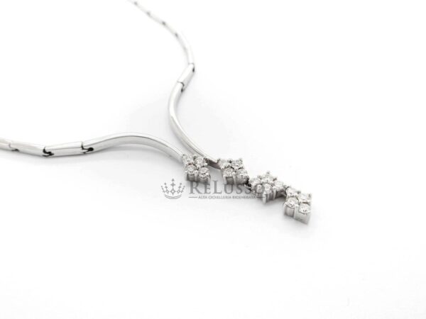 Collier Davite & Delucchi in oro bianco e diamanti per 0,52ct foto2