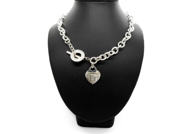 Collana con ciondolo a cuore Return to Tiffany™ con chiusura Toggle in argento sterling foto3
