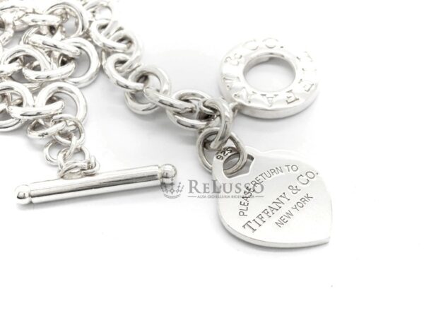 Collana con ciondolo a cuore Return to Tiffany™ con chiusura Toggle in argento sterling foto2