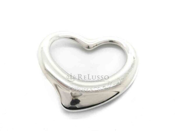 Ciondolo Tiffany & Co. collezione Open Heart di Elsa Peretti® in argento, misura grande foto3