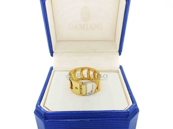 Anello Damiani collezione Damianissima in oro Giallo e Bianco con diamante foto3