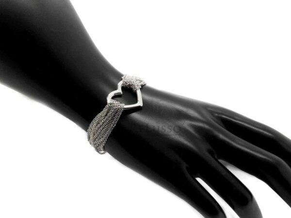 Bracciale Tiffany multifili Open Heart in argento sterling foto4