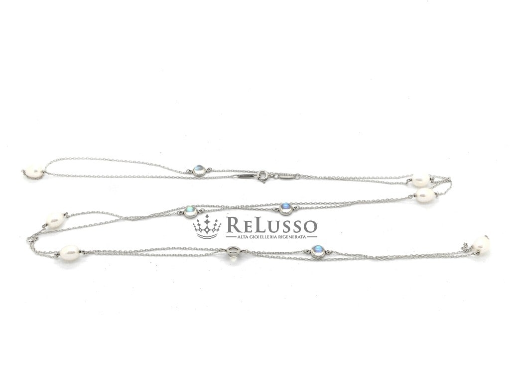 Collana Tiffany Sprinkle Color by the Yard Elsa Peretti® in argento con seleniti foto4