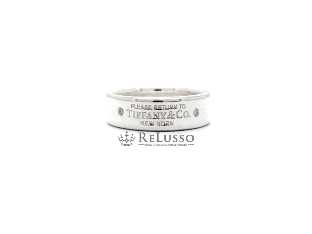 Anello Tiffany & Co. in argento con diamanti collezione Return to Tiffany™ foto2