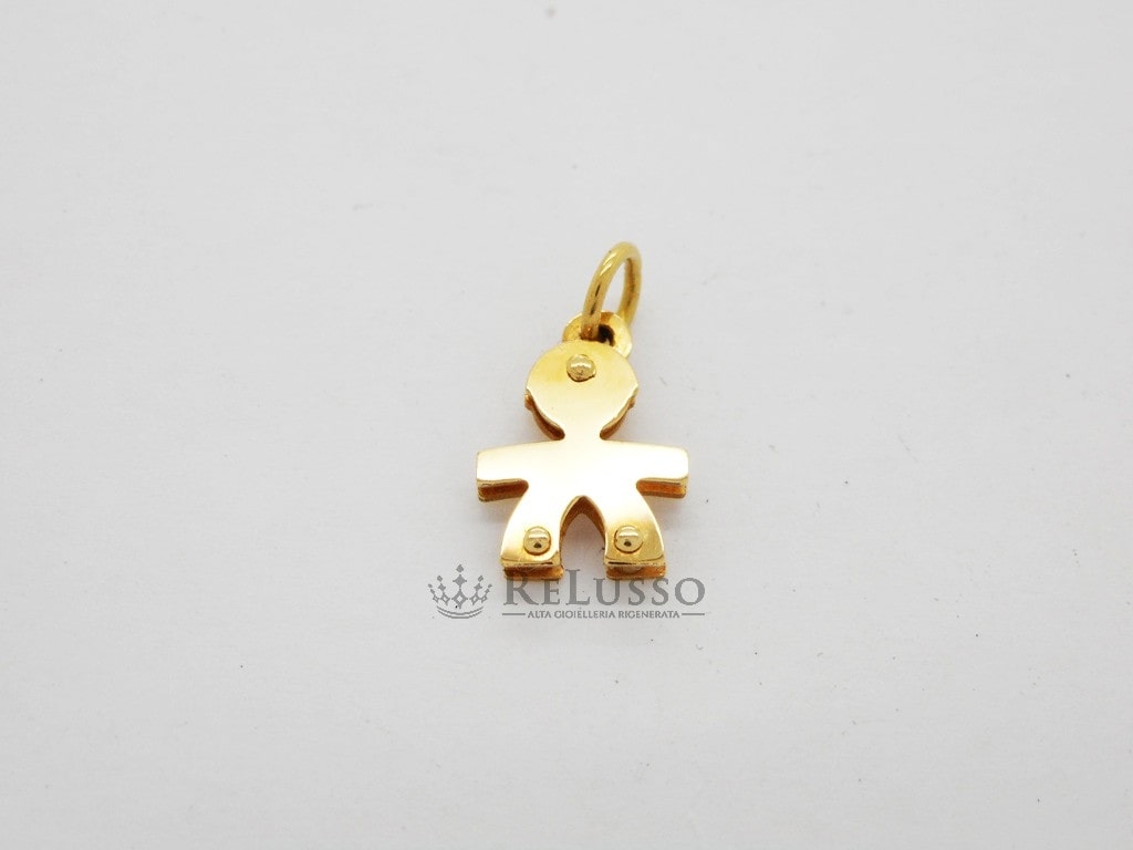 Ciondolo LeBebé bimbo mini in oro giallo 18kt foto4