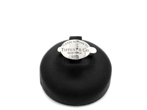 Anello Tiffany con piastrina collezione Return to Tiffany in argento foto3