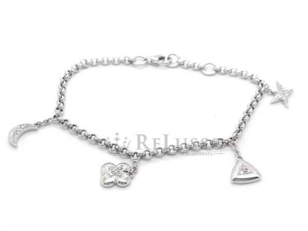 Bracciale Mauboussin Subtile Nuance in oro bianco e diamanti foto3