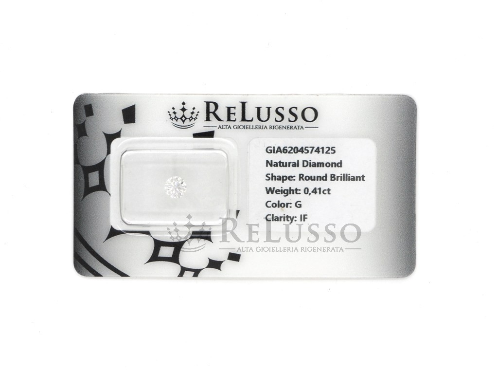 Diamante round 0,41ct G / IF certificato GIA foto1