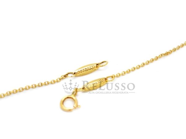 Collana pendente Tiffany & co Bean® di Elsa Peretti® in oro giallo, 14mm foto5