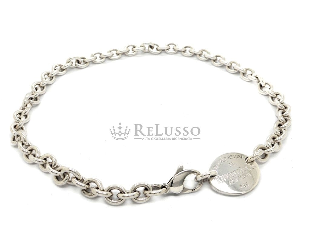 Girocollo con piastrina ovale Return to Tiffany™ in argento sterling foto4