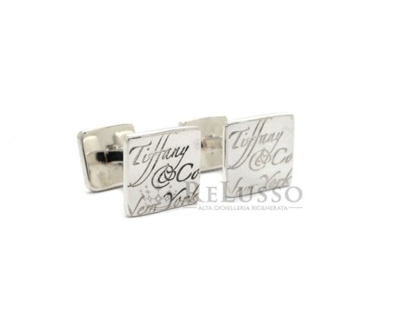 Gemelli Tiffany & Co. quadrati collezione Tiffany Notes™ in argento2