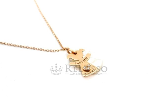 Collana Bucherer Mamma & Figlio in oro rosa, diamanti e madreperla foto2