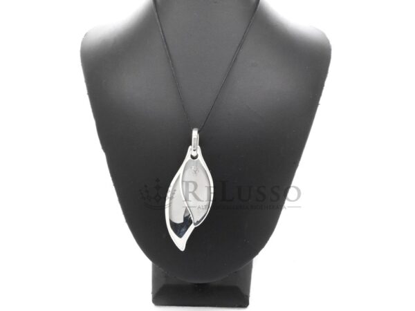 Ciondolo Pomellato Foglia Doppia in argento sterling foto1