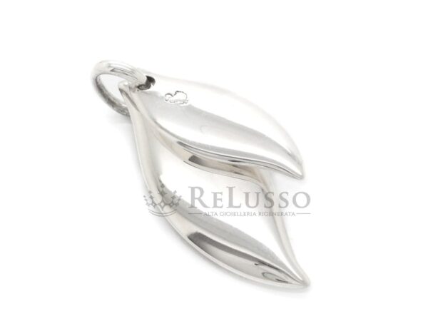 Ciondolo Pomellato Foglia Doppia in argento sterling foto2