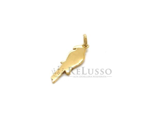 Charm Dodo Pappagallo da 2gr. in oro giallo 18kt foto2