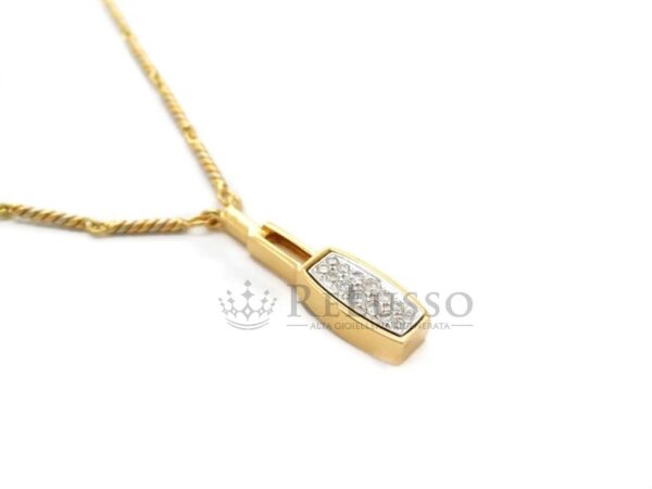 Collana Gianni Carità in oro giallo e diamanti per 0,20ct foto2