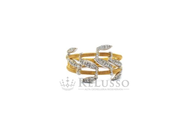 Anello Marco Bicego collezione Portofino con 0,10ct di diamanti in oro 18kt foto2