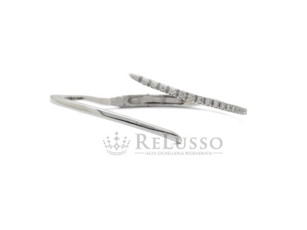 Bracciale Contrarié con 0,40ct di diamanti in oro bianco foto1