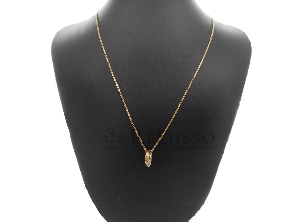 Collana Cartier vintage collezione Trinity de Cartier in oro giallo foto3