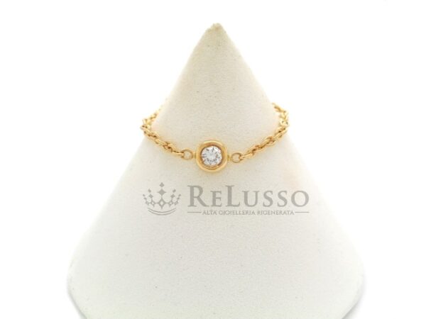 Anello Dior modello Mimirose in oro giallo e diamante foto2