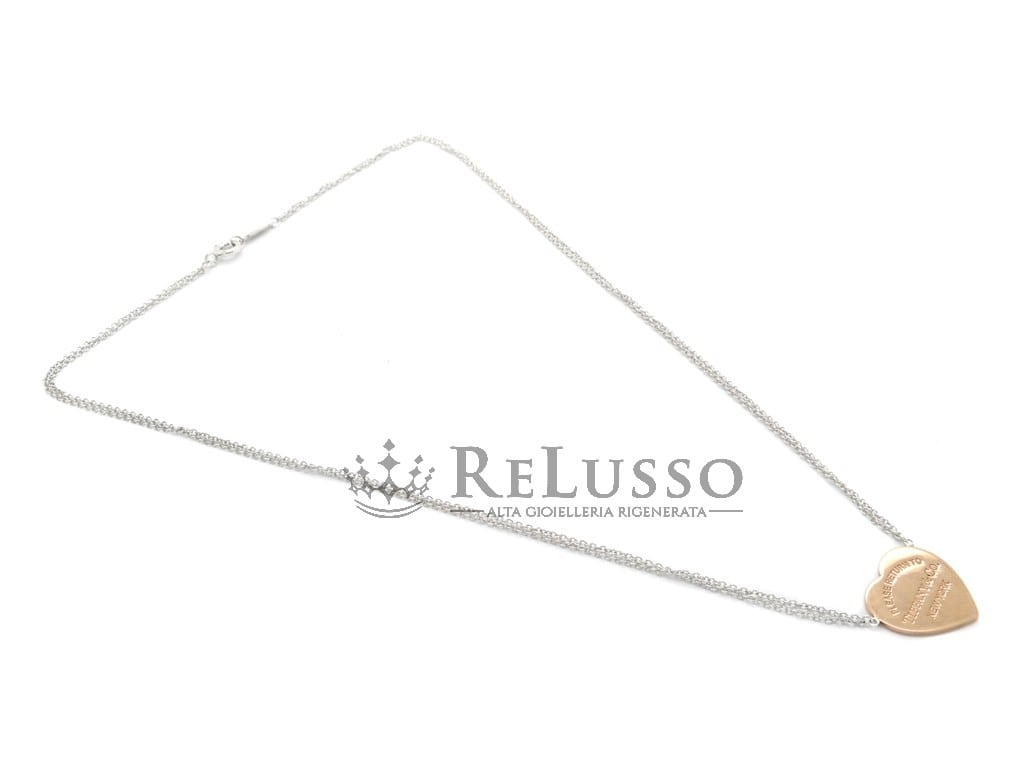 Collana Tiffany con ciondolo a cuore Return to Tiffany™ in argento e Rubedo® foto5