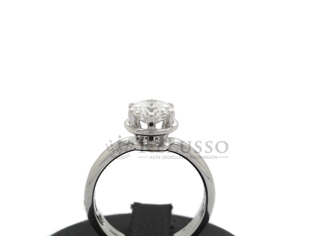Solitario Damiani collezione Minou con diamante da 1,00 certificato GIA foto5