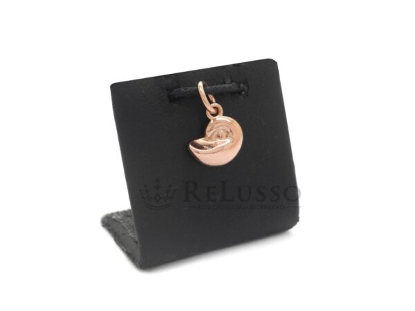 Charm Dodo Conchiglia Nautilus in oro rosa 9kt foto1