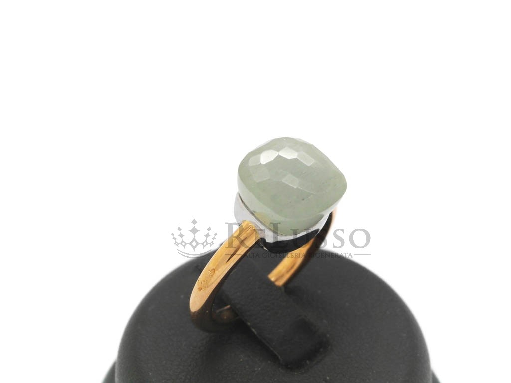 Anello Nudo Pomellato in oro rosa con acquamarina milky modello Classic foto10