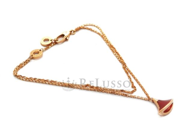 Bracciale Bulgari collezione Diva's Dream in oro rosa e corniola foto10